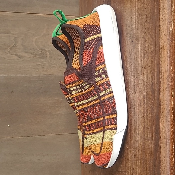 EUC Sanuk Shoes Men\'s sz 7/Women\'s sz 9 Chiba Quest Knit Brown Orange Blanket main image 7